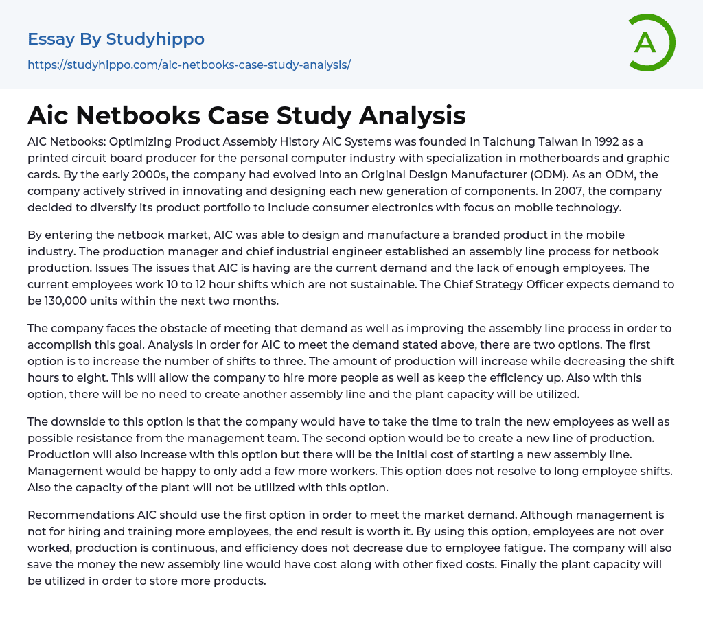 case study analysis essay