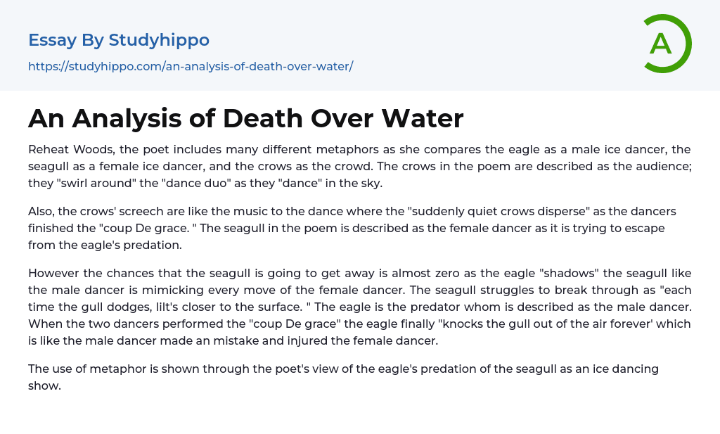 An Analysis of Death Over Water Essay Example