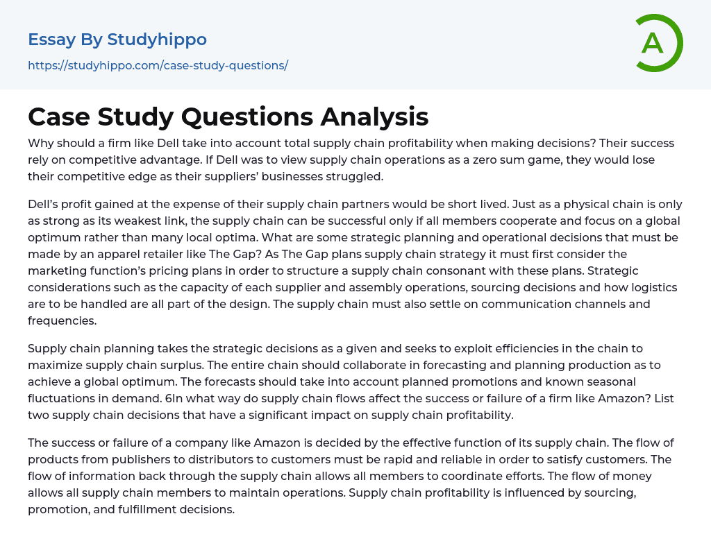 case study analysis questions