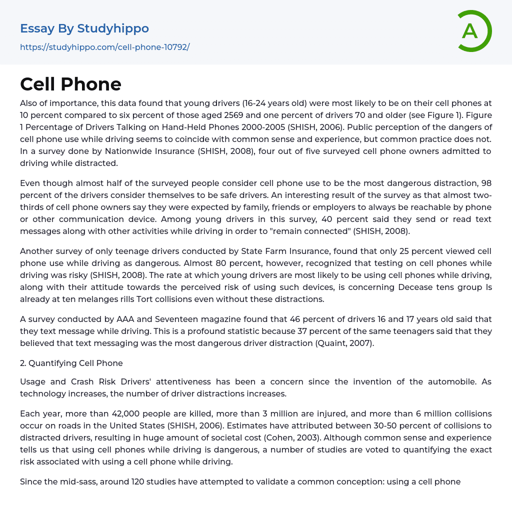 Cell Phone Essay Example