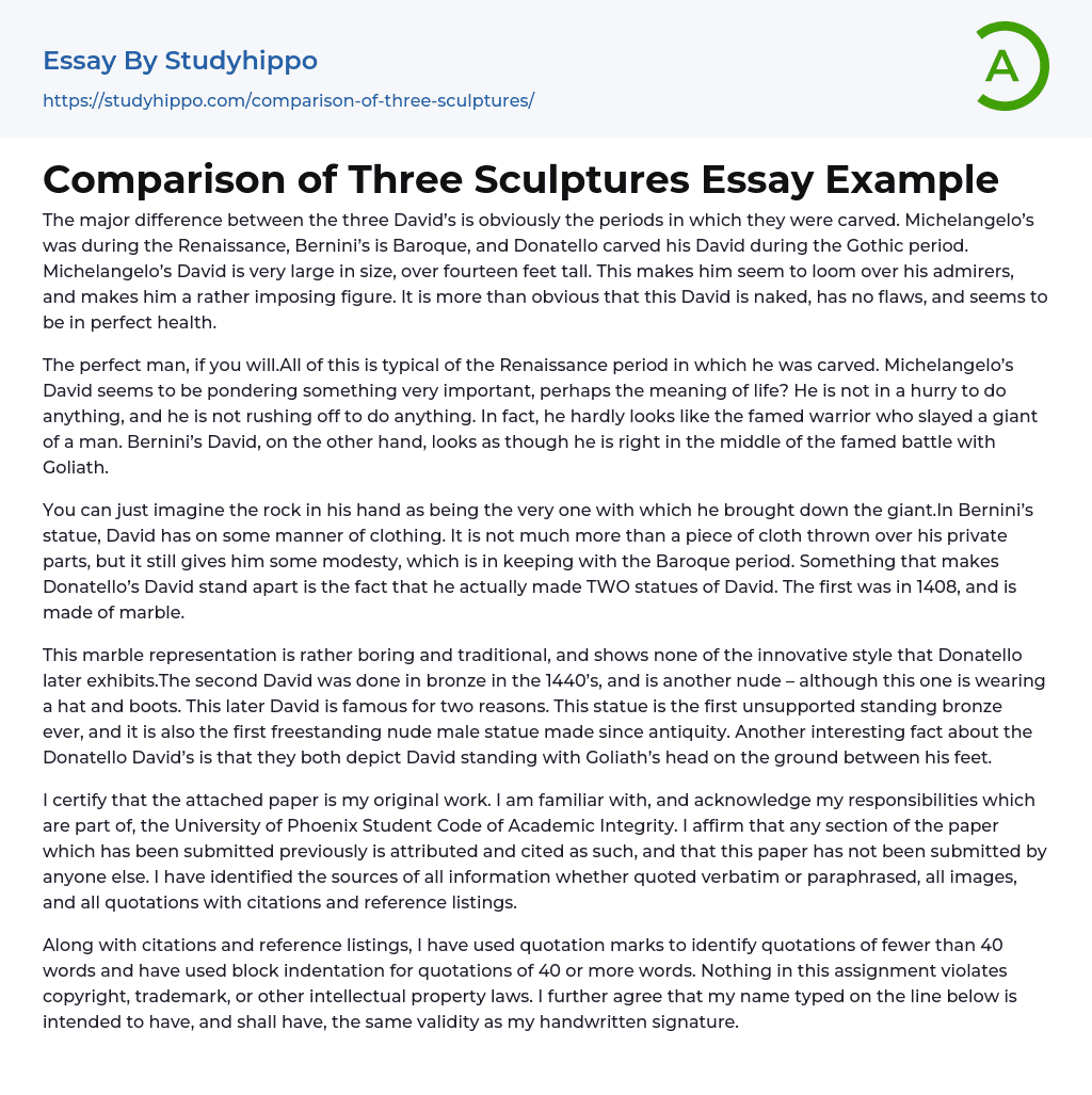 comparison-of-three-sculptures-essay-example-studyhippo