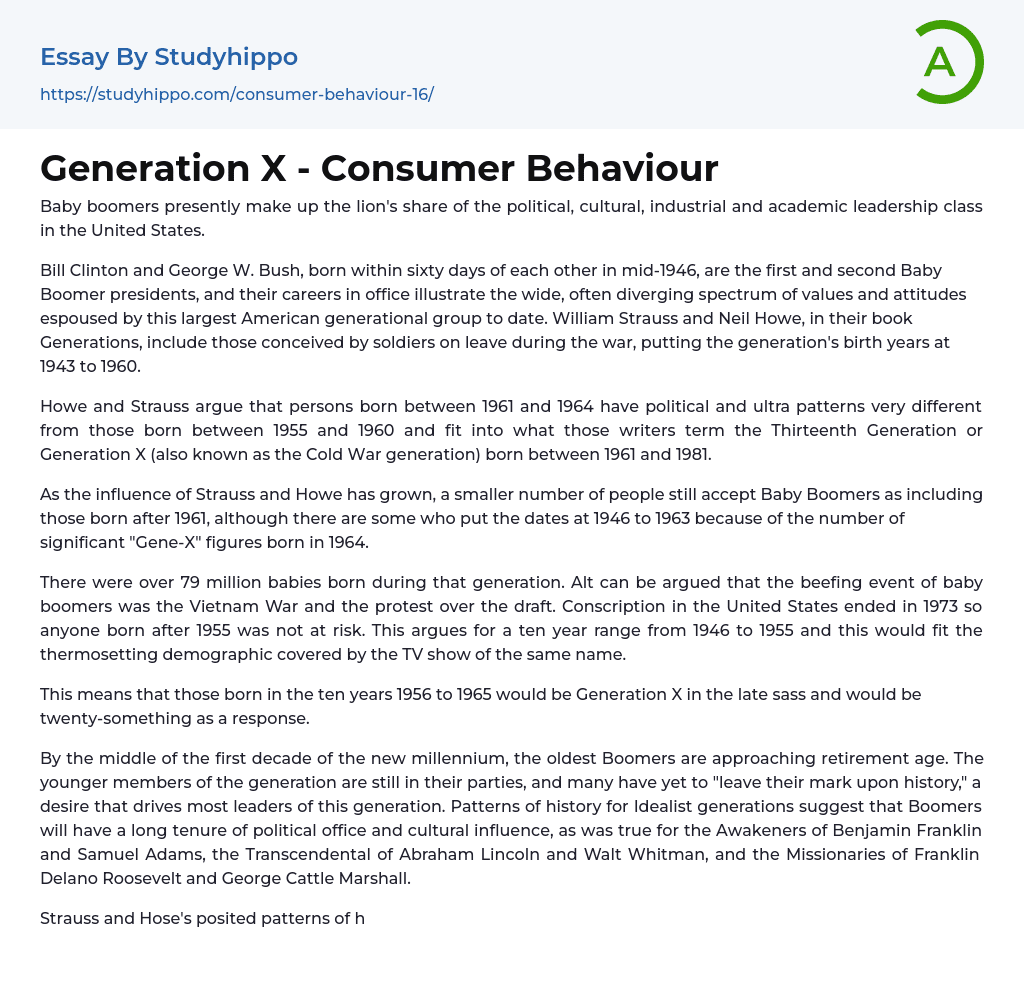 short essay on consumer behavior