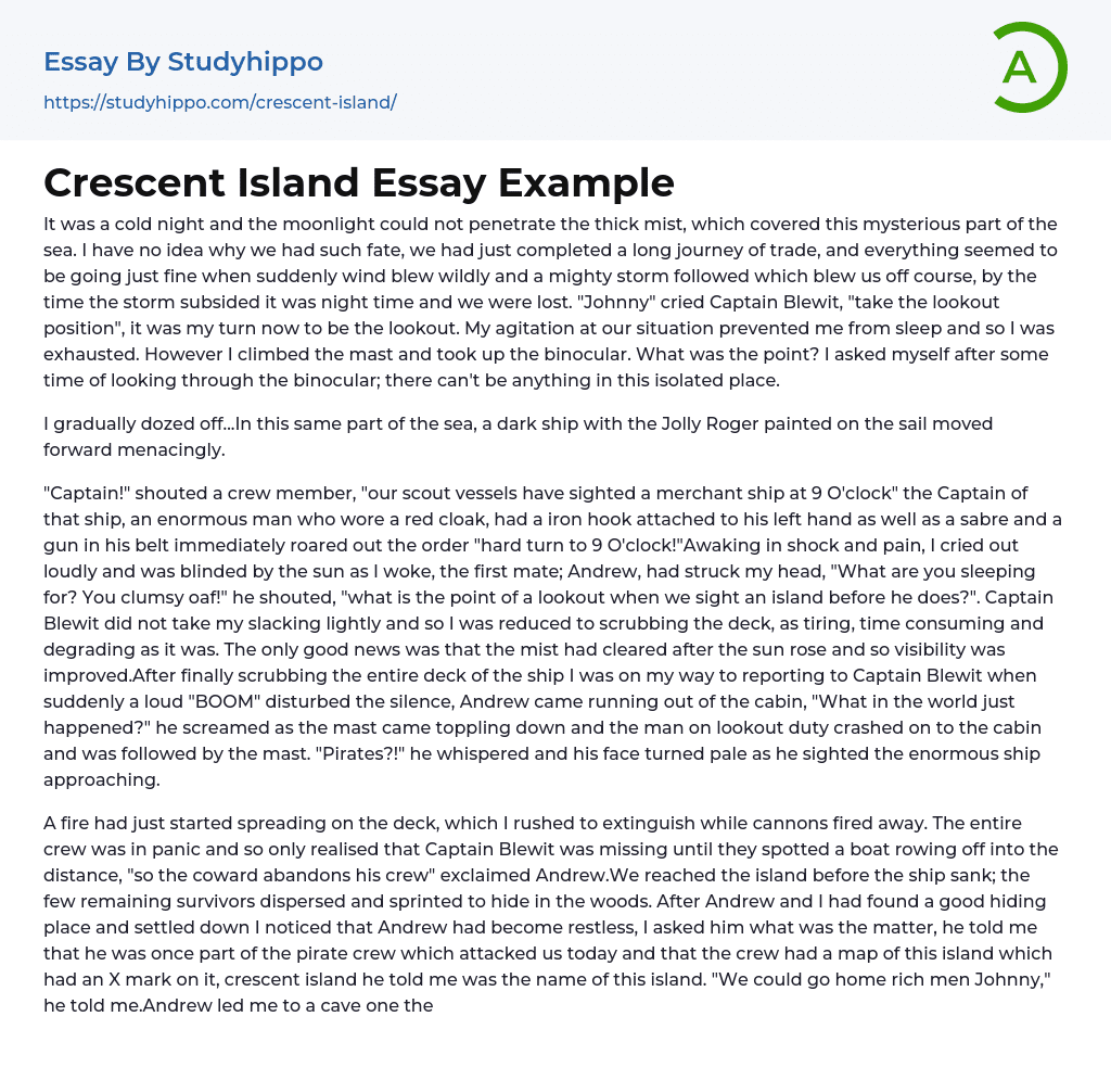 Crescent Island Essay Example