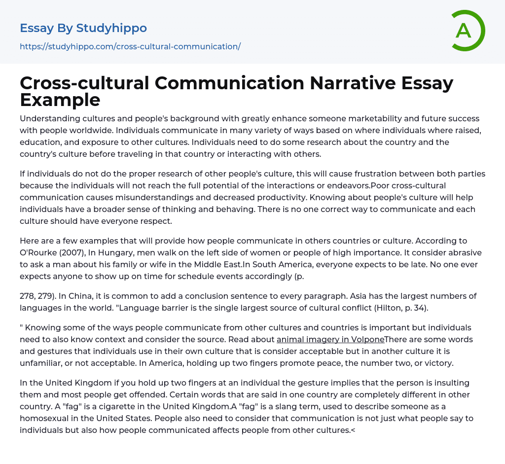 cross cultural communication essay topics