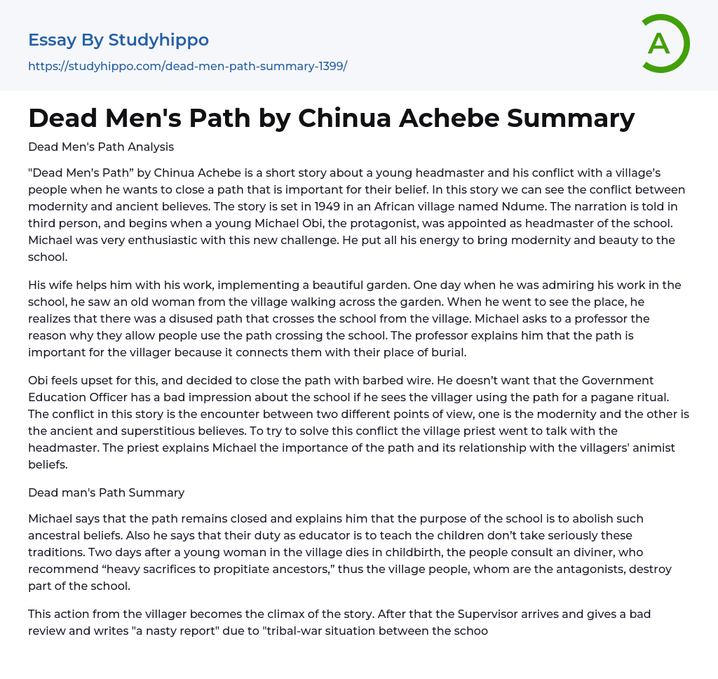 dead mens path summary