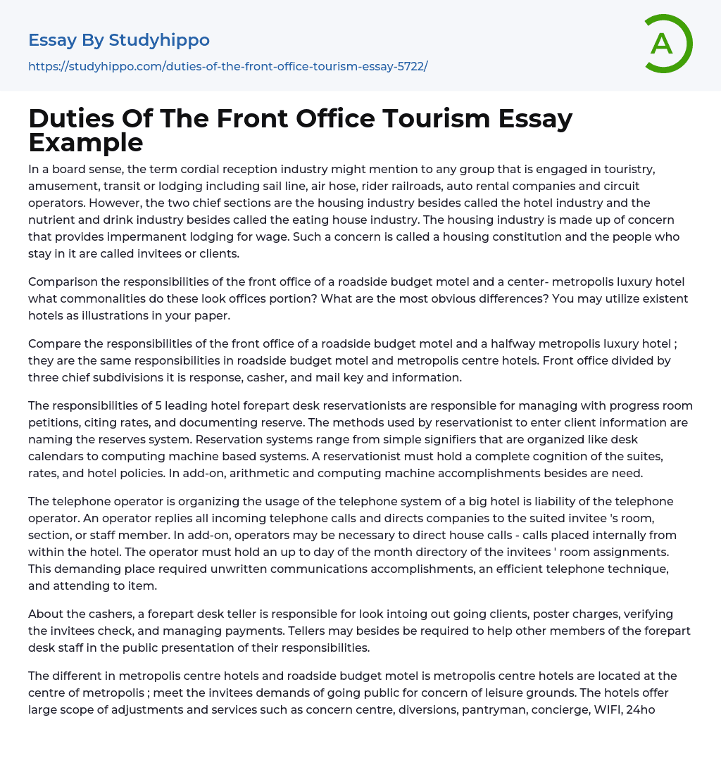 business tourism essay