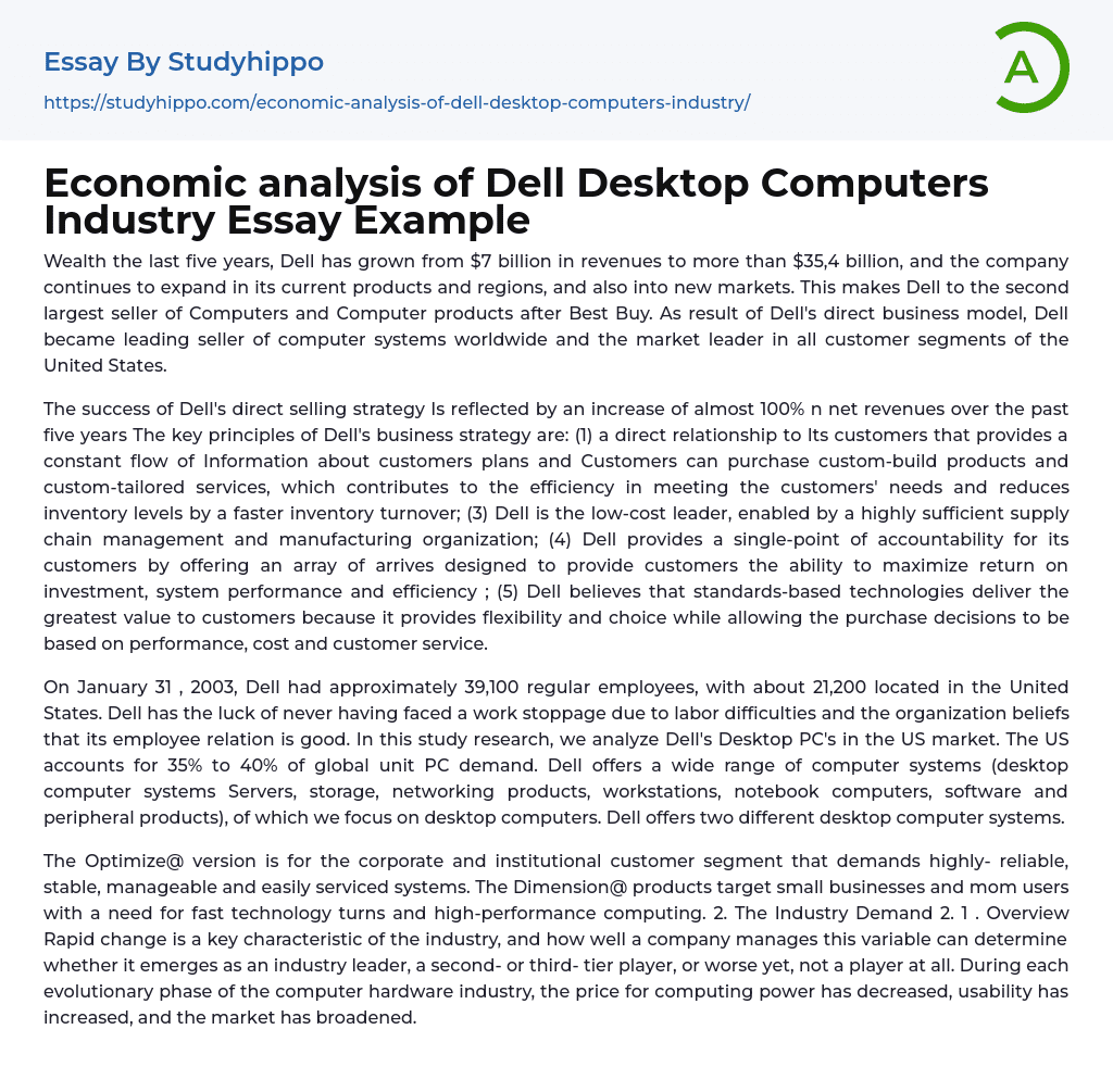 desktop computer essay