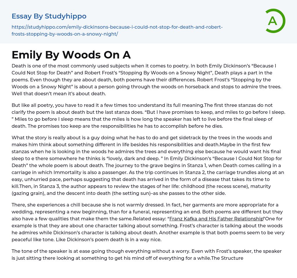 Emily By Woods On A