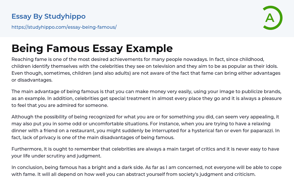 famous essay examples