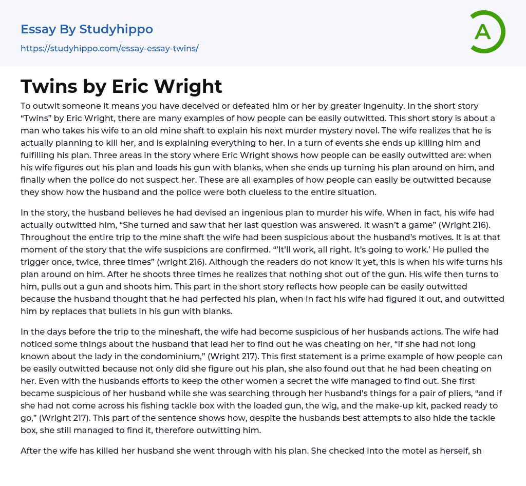 college essay about being a fraternal twin
