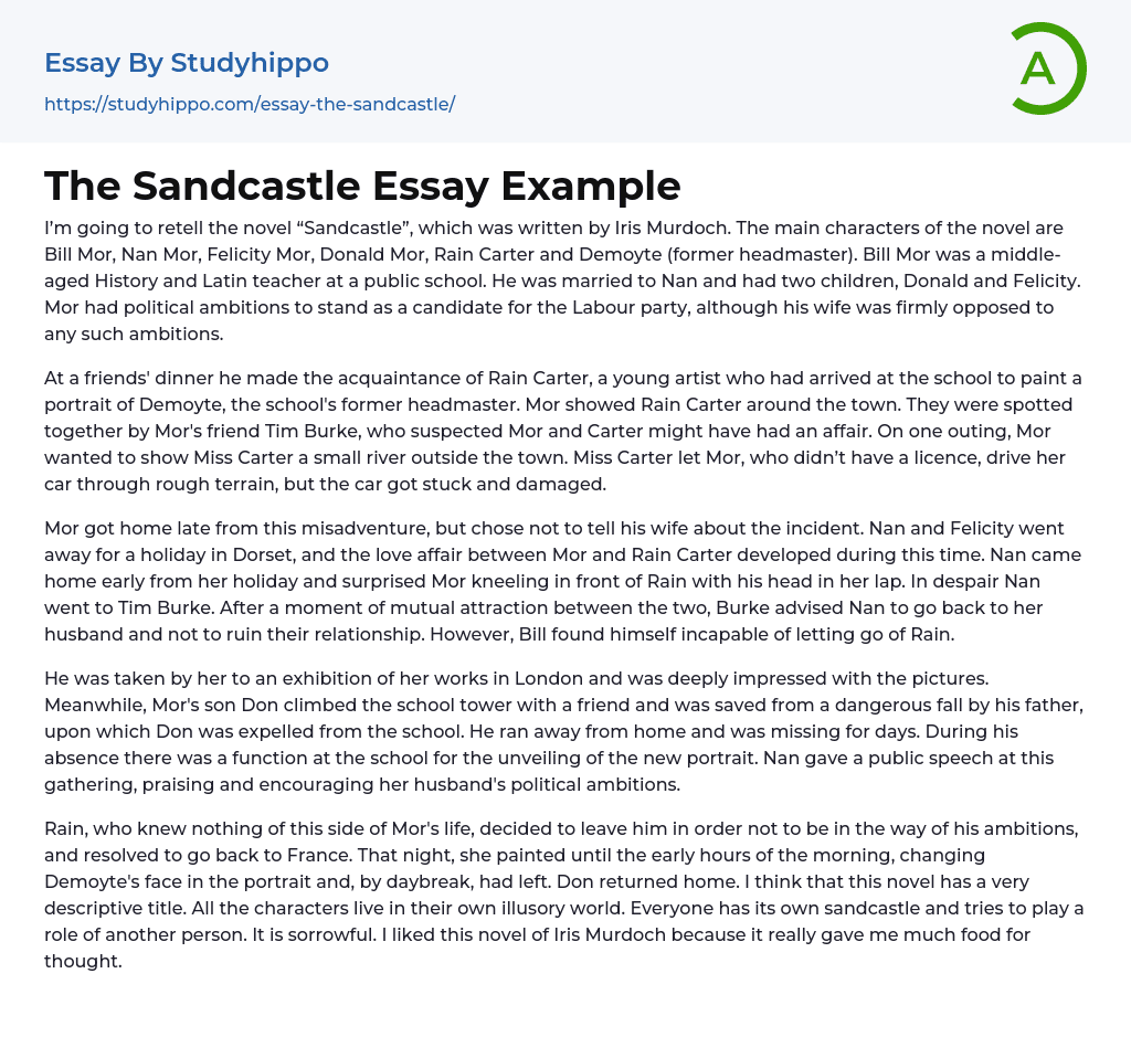 The Sandcastle Essay Example