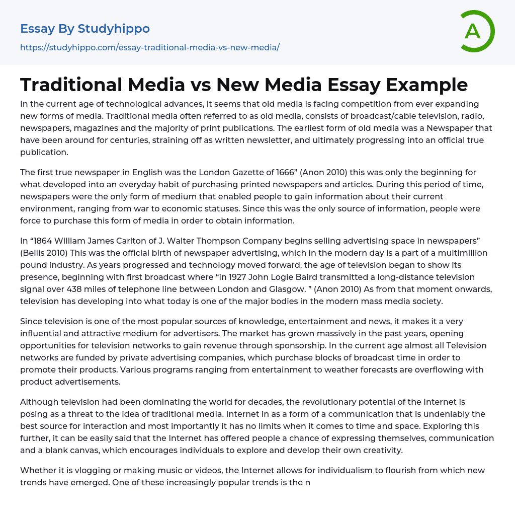 media and culture essay