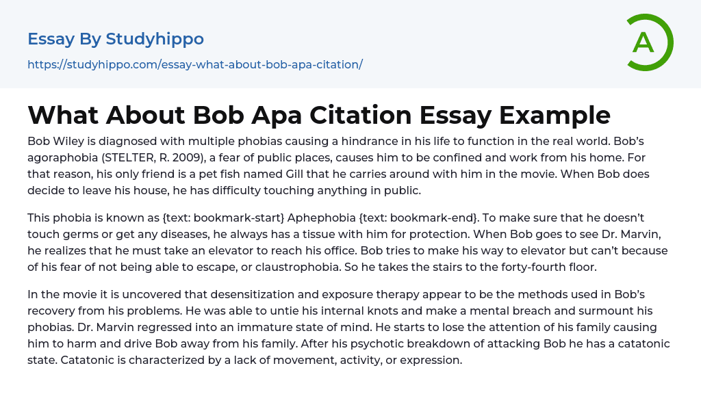 What About Bob Apa Citation Essay Example