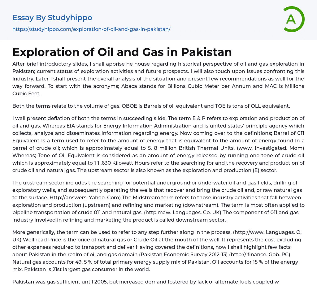 essay on pakistan natural resources