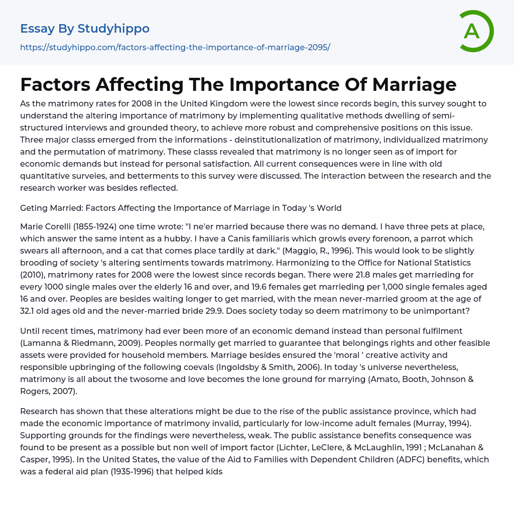 definition essay about marriage