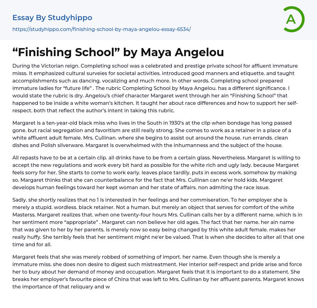 maya angelou essay