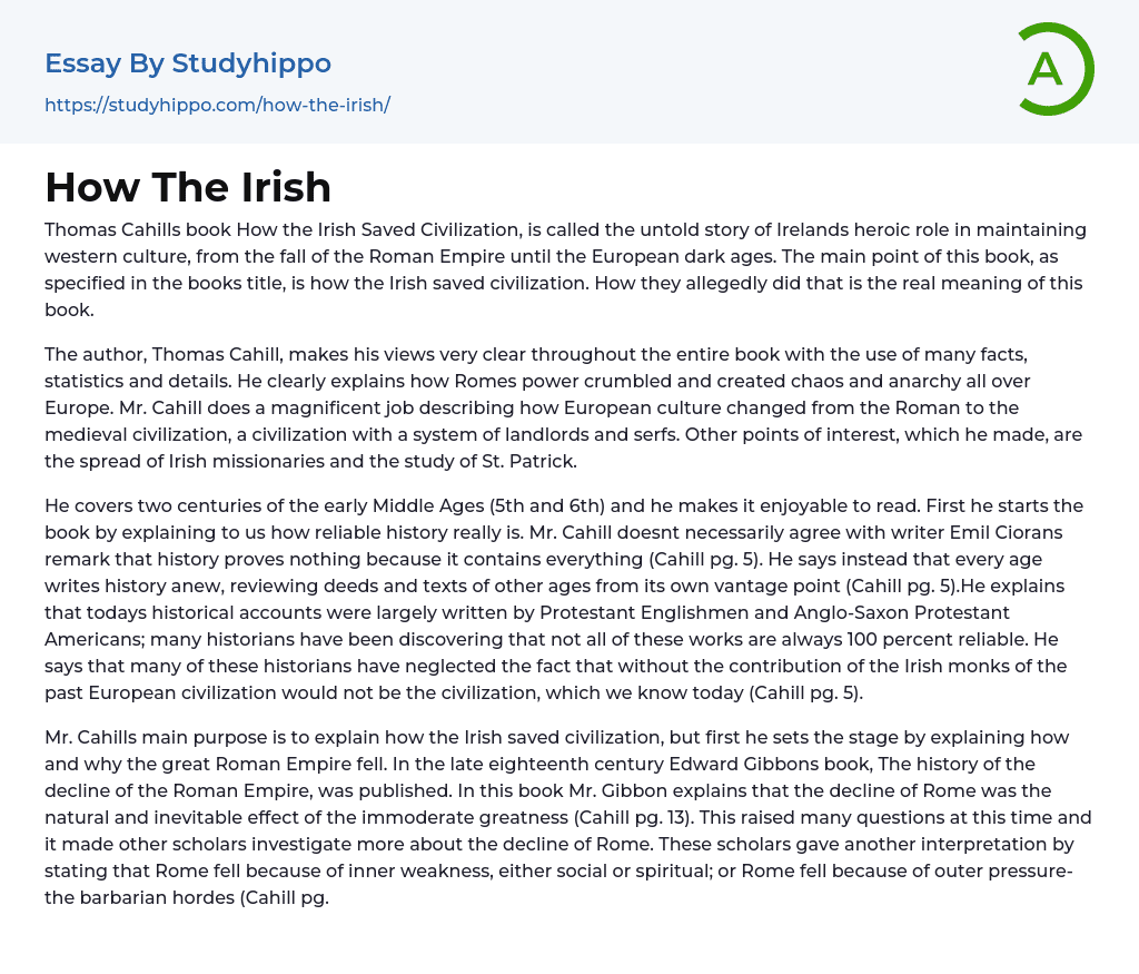 How The Irish
