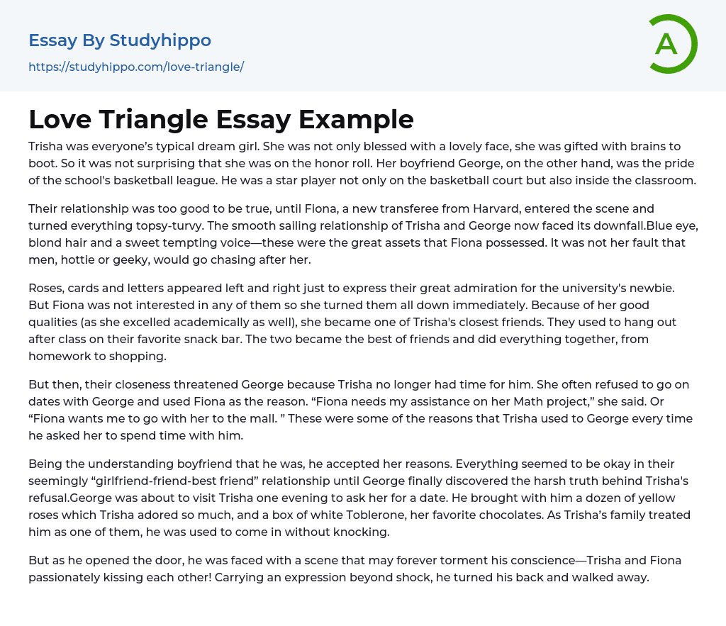 Love Triangle Essay Example
