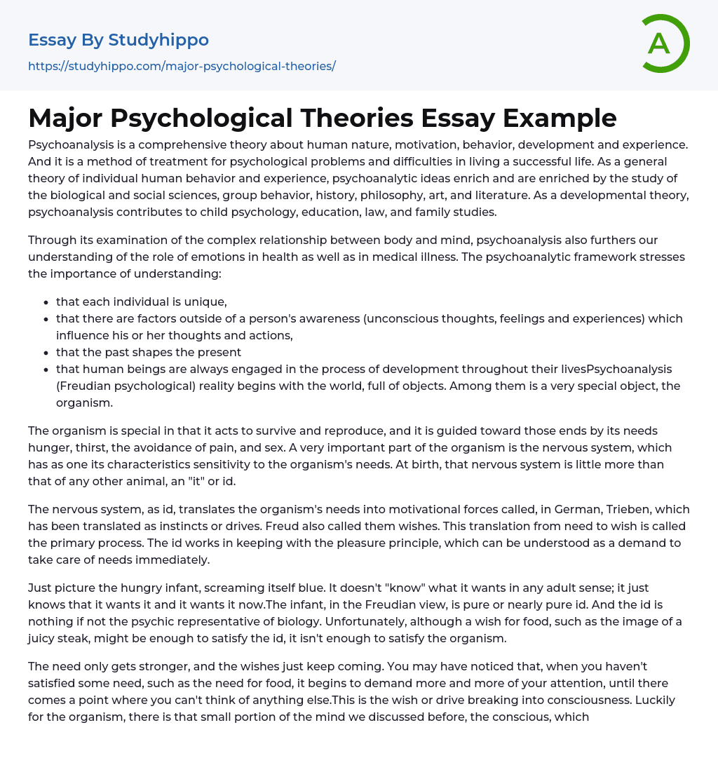 how to write a degree level psychology essay