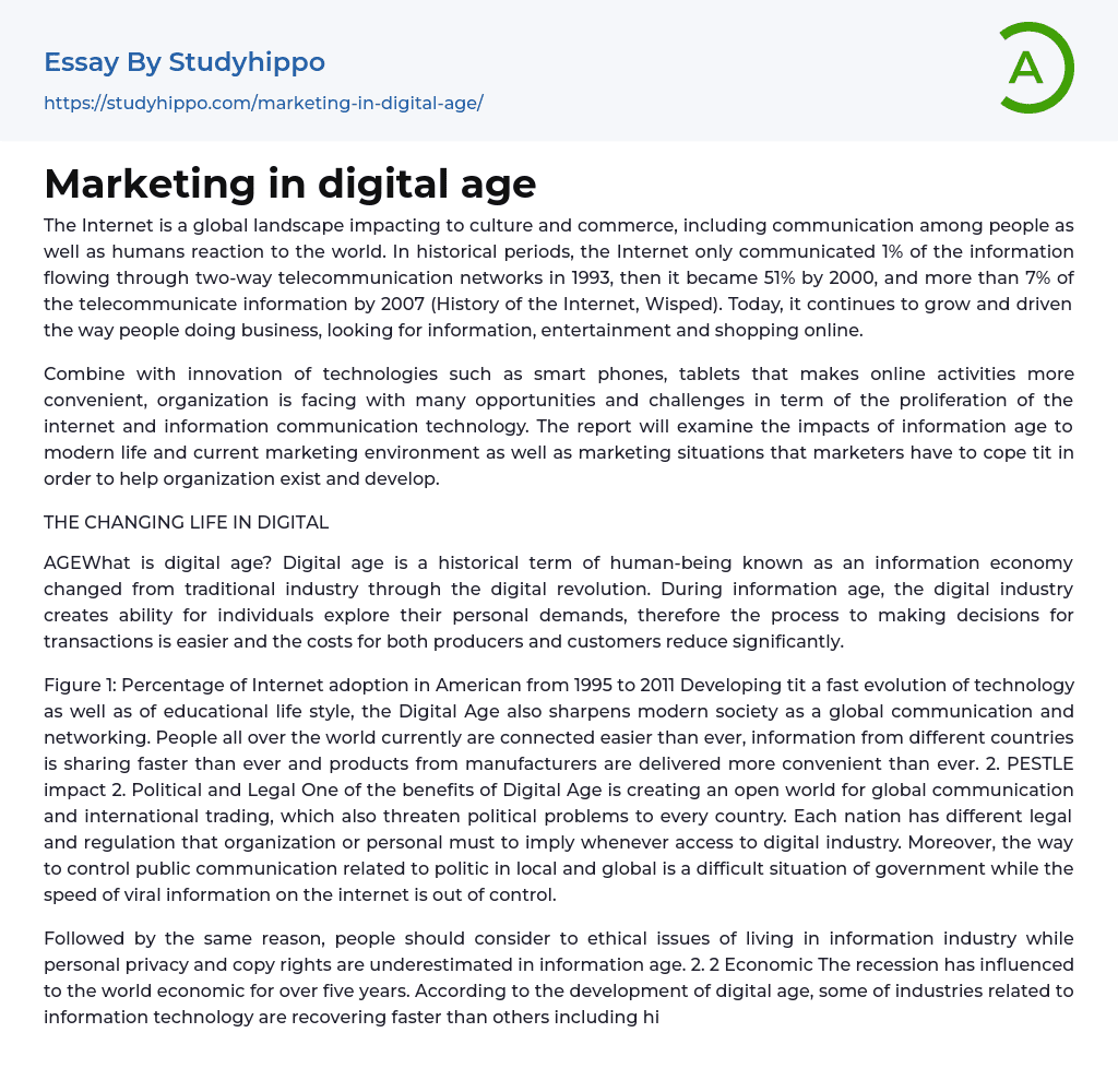 an essay on digital age