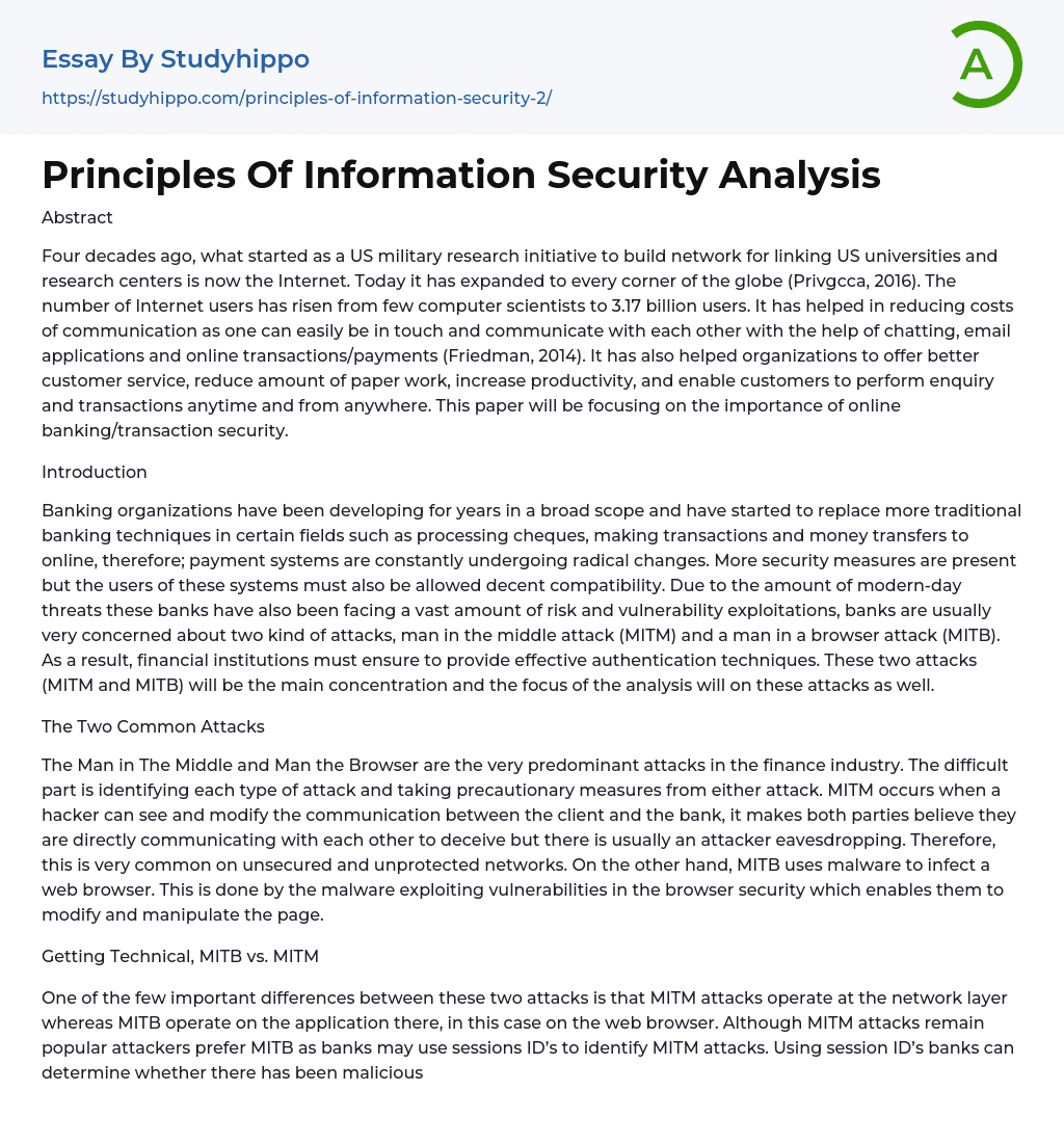 the importance of information security essay