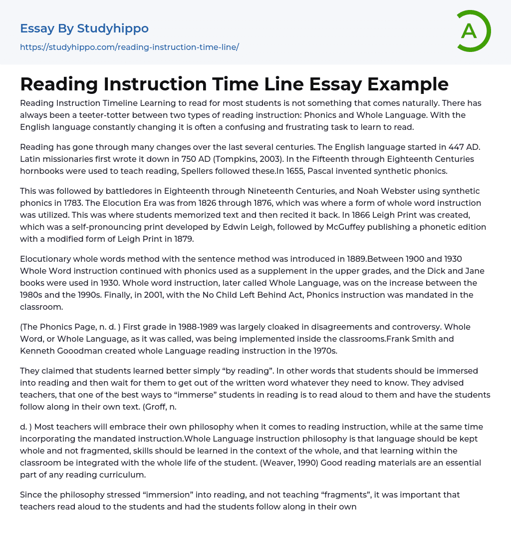 reading time essay