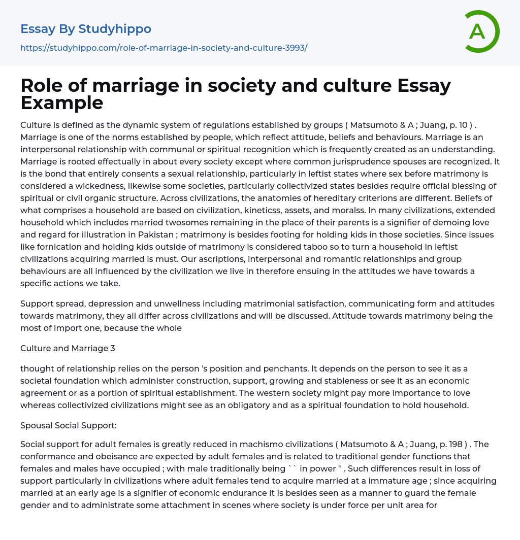 role-of-marriage-in-society-and-culture-essay-example-studyhippo