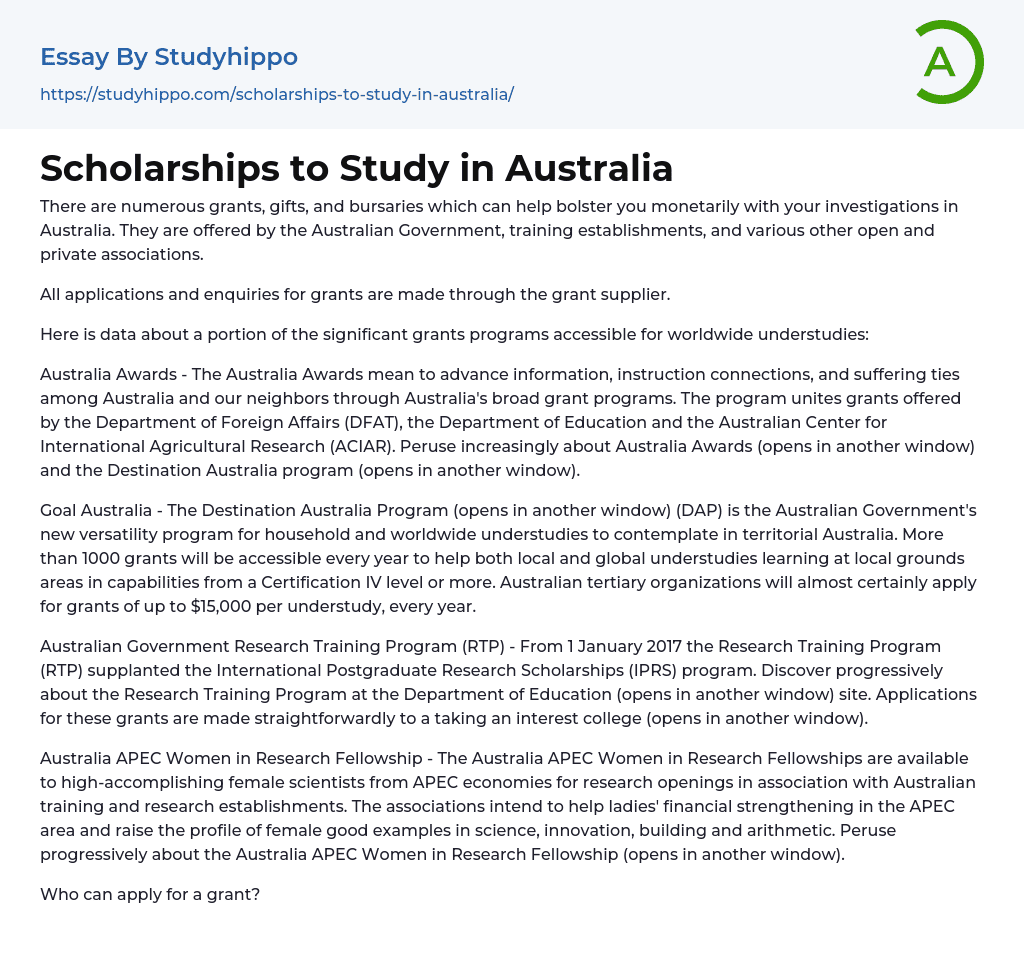 contoh essay australia awards scholarship
