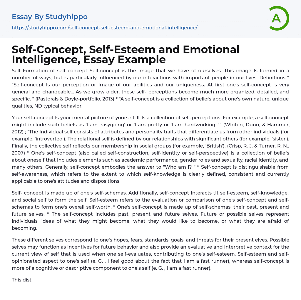 my emotional intelligence essay