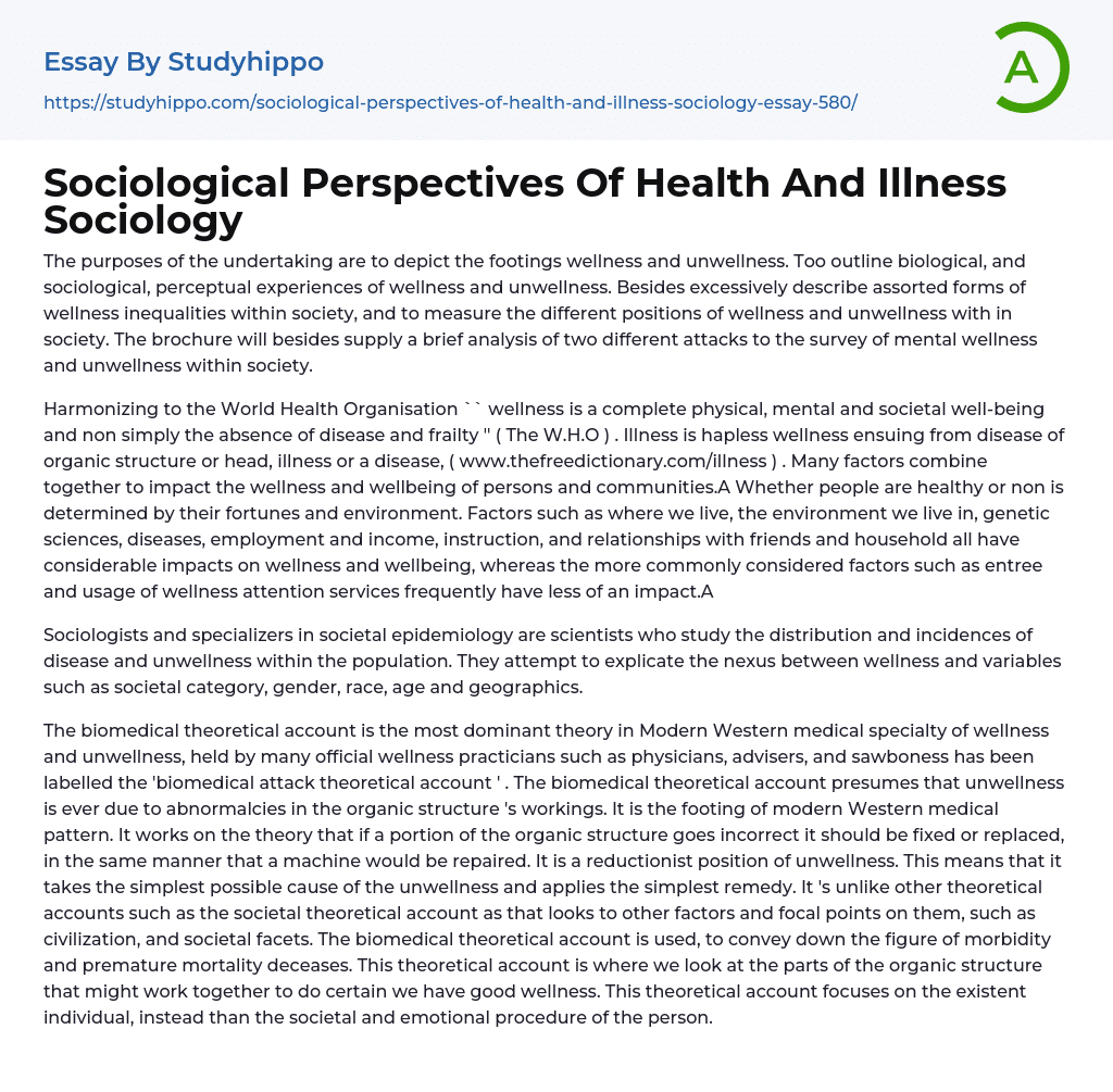 social construction of health and illness essay