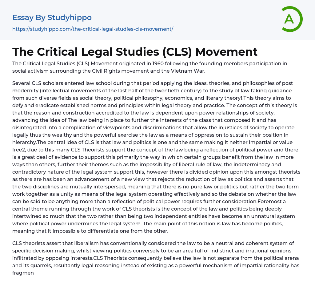 the-critical-legal-studies-cls-movement-essay-example-studyhippo