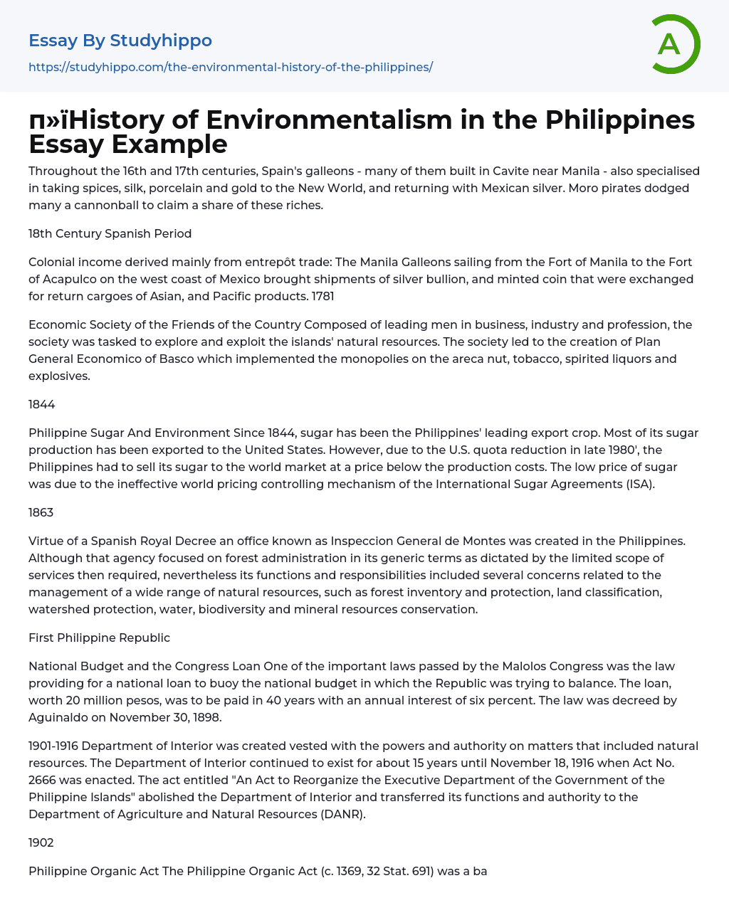 environmental science thesis topics philippines