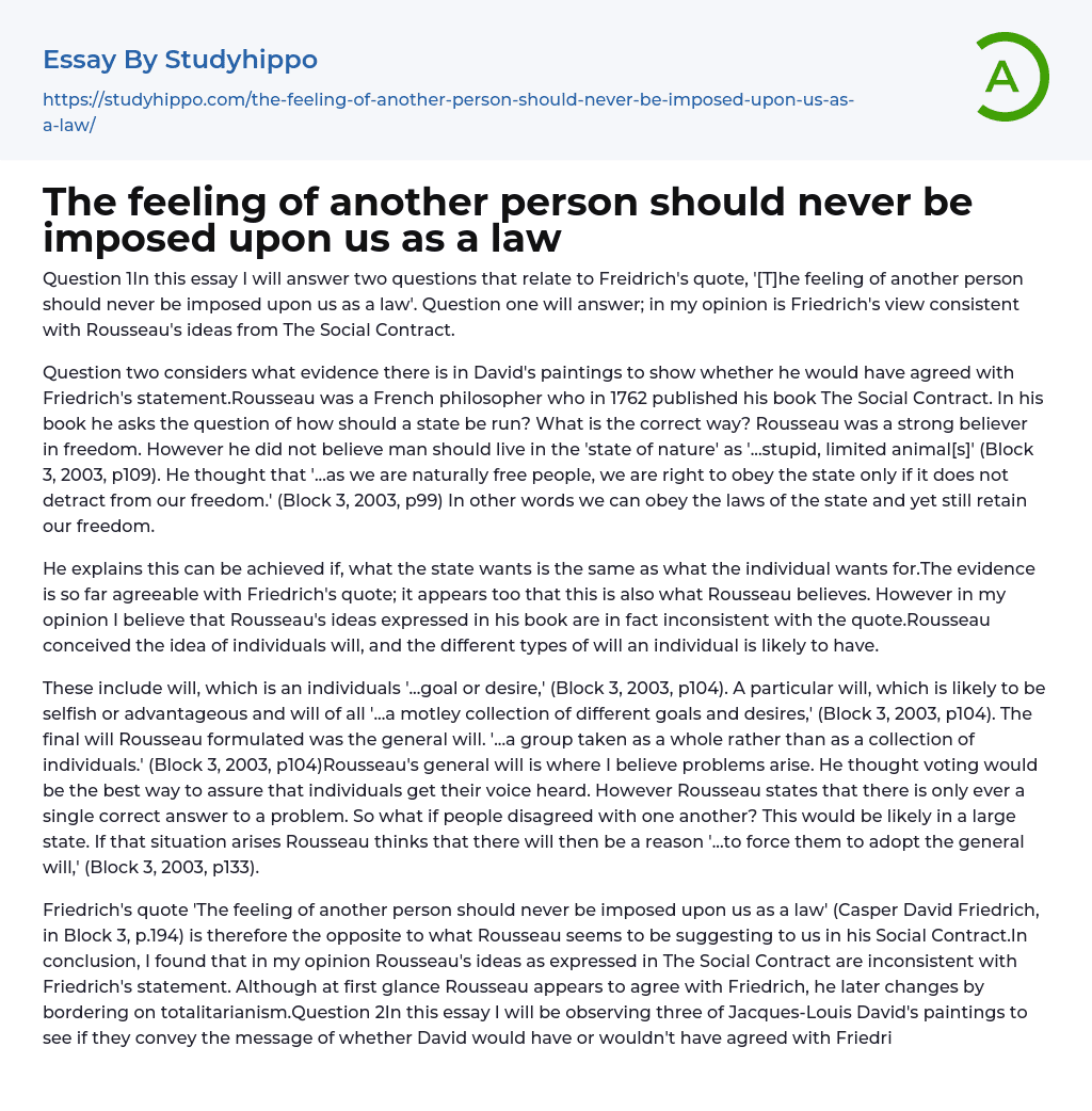 essay about another person