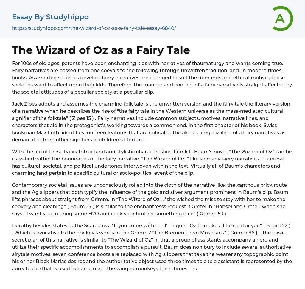 wizard of oz movie review essay