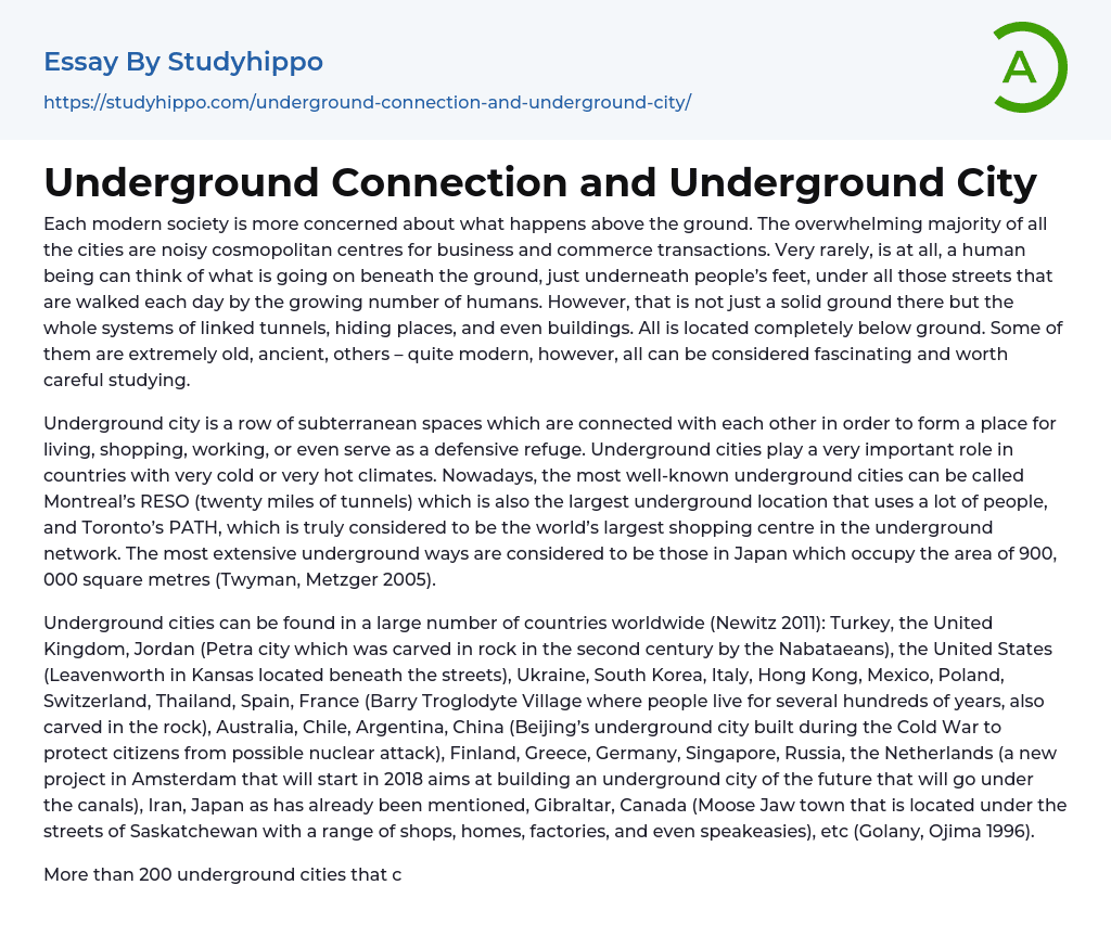 living underground essay