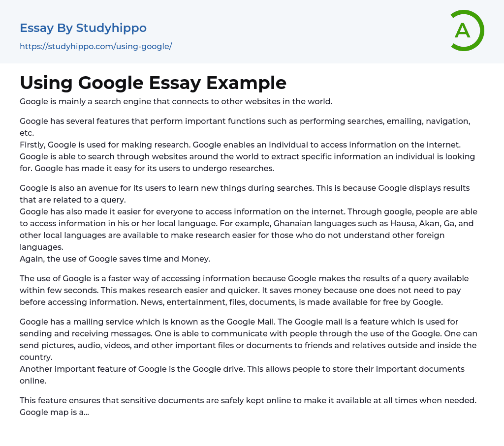 how to search essay in google