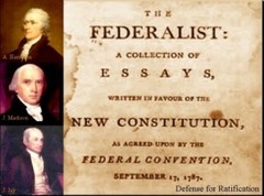 How many essays were published in the Federalist papers?