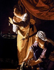 Judith and her Maidservant with the head of Holofernes 1625 6 x 5 ft