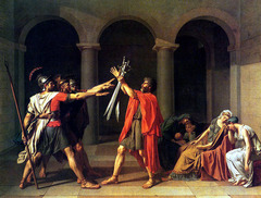 Oath of the Horatii 1784-1785 11 x 14 ft