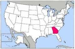 Which of these BEST describes the location of Georgia?