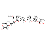 C40H68O11 structure