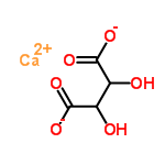 C4H4CaO6 structure