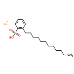 C18H30NaO3S structure