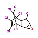 C10H5Cl7O structure