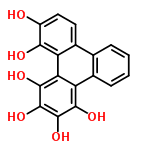 C18H12O6 structure