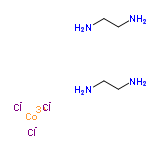 C4H16Cl3CoN4 structure