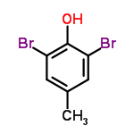 C7H6Br2O structure