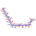 C129H215N33O55 structure