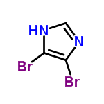 C3H2Br2N2 structure