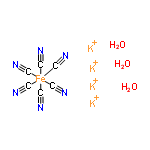 C6H6FeK4N6O3 structure